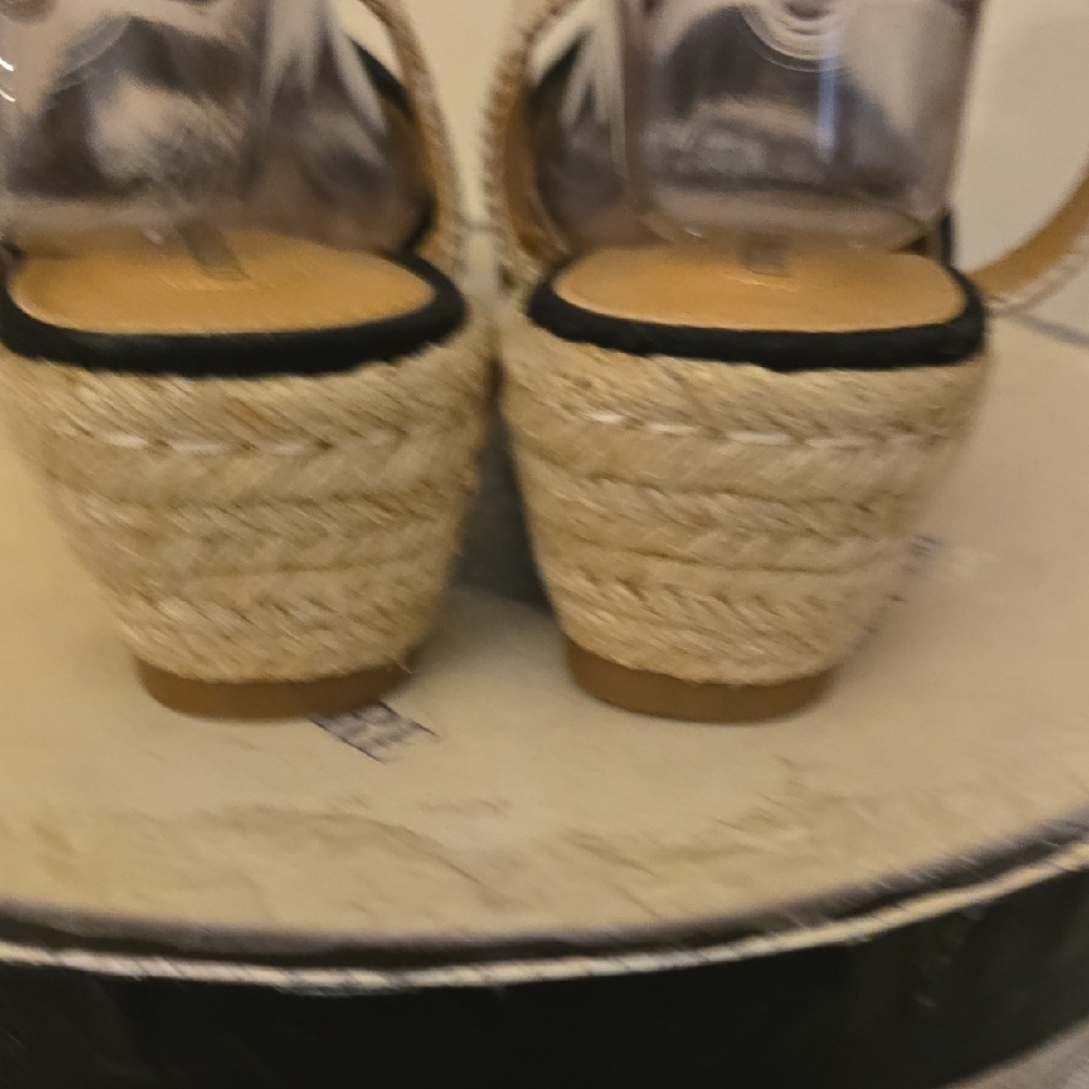 Comfortview Black and Brown Espadrilles with Jute Soles - Picture 5 of 10